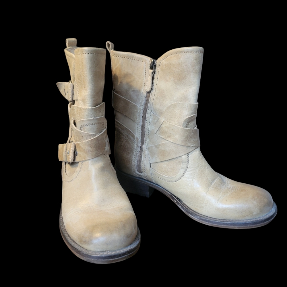 Guess Grier Leather Moto boots